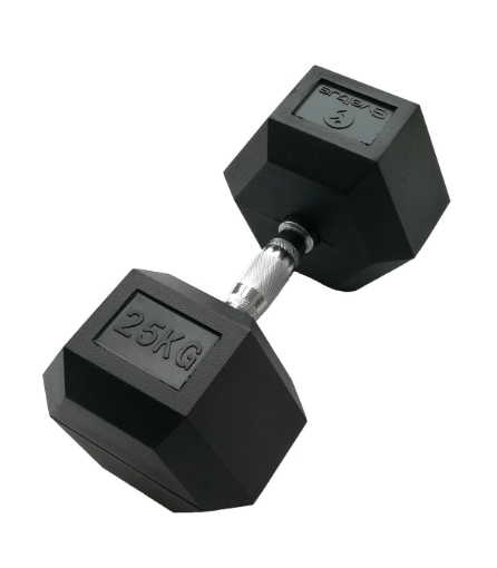 Pilt Kuusnurkne hantel 25 kg - Dumbbell
