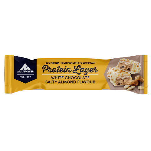 Pilt Valgubatoon Layer 50g - Valge Šokolaad ja Soolased Mandlid