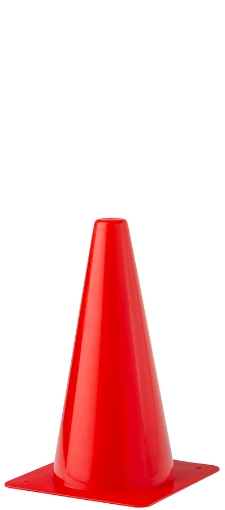 Pilt Plastikust treeningkoonus 23cm - Punane 
