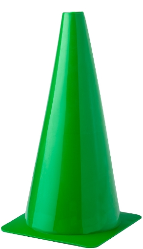 Pilt Plastikust treeningkoonus 45cm - Roheline 