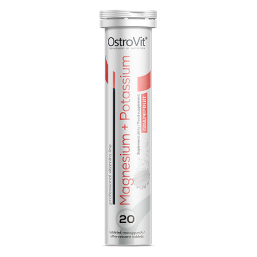 Pilt OstroVit Magnesium + Kaalium - 20 mullustavat tabletti - Greip