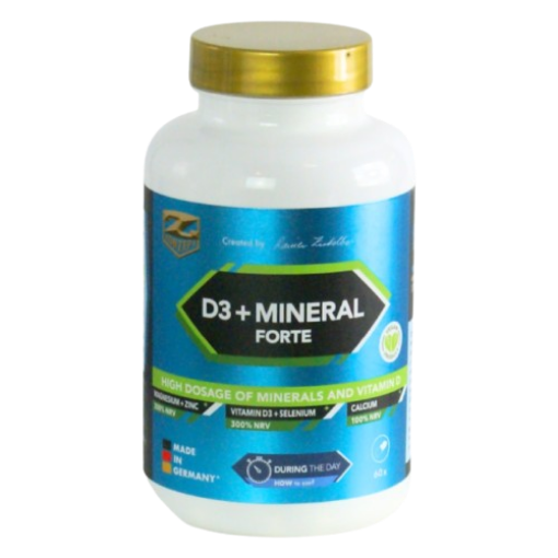 Pilt D3 + MINERAALID FORTE - 60 Kapslit Z-Konzept