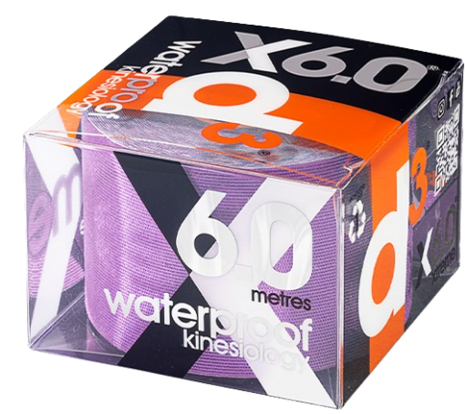Pilt X6.0 Kinesioloogiateip Xtreme Lilla 5 cm x 6 m - d3Tape