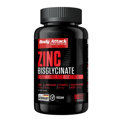 Pilt Zinc Bisglycinate  (90 Caps) Body Attack