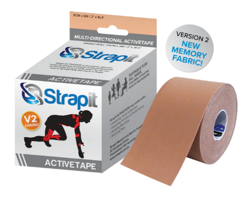 Pilt ACTIVETAPE 7,5CM x 5M – BEEŽ STRAPIT