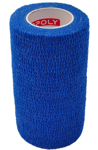 Pilt Copoly isekleepuv side 10 cm x 4,5 m - Helesinine