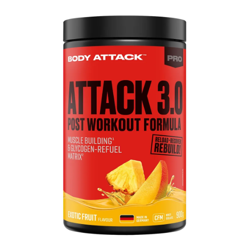 Pilt Post Attack 3.0 - 900g Eksootilised Puuviljad Body Attack