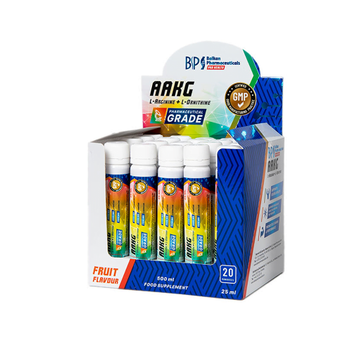 Pilt AAKG (L-arginine + L-Ornithine) Shot 20×25ml