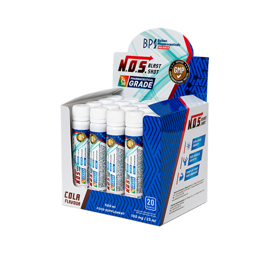 Pilt NOS Blast (L-Arginina + L-citrulina + Beta alanina) Shot 20×25ml