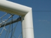 Pilt Poarta Fotbal Aluminiu 7.32x2.44 m, cu cadru fix de sol