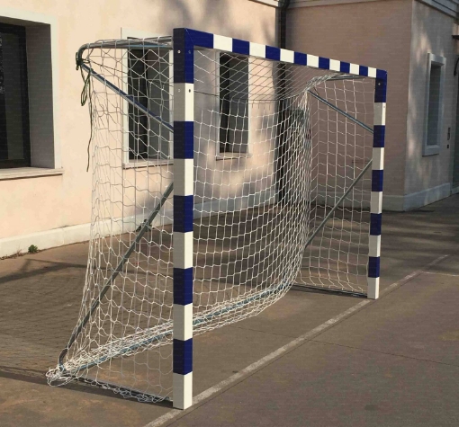 Pilt Poarta handbal fixa 3x2m, aluminiu 80x80mm, cu socluri