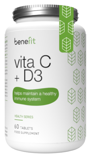 Pilt Vitamina C + D3 - 60 Tabs Benefit