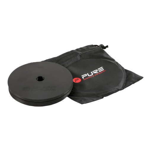 Pilt SET 10 COPETE PLATE P2I NEGRU