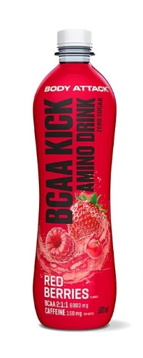 Pilt BCAA KICK Punased marjad - 500 ml Body Attack