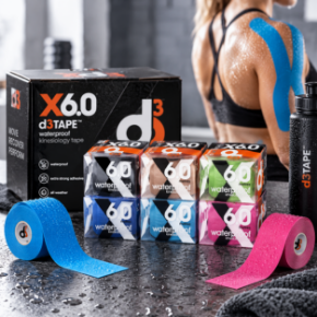 Pilt kategooria d3Tape X6.0 Waterproof – kinesioteip 5 cm x 6 m